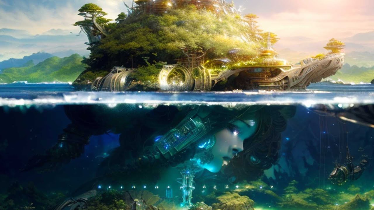 Tutorial  Photoshop   Underwater Turtle Island