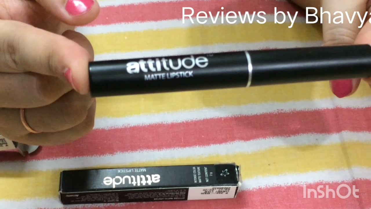 Amway Attitude #mattelipstick #shade Raspberry Crush #review #reviewsbybhavya #subscribe #amway