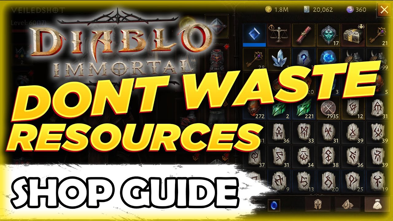 DONT WASTE CURRENCY! What to Buy in the Shops! | Diablo Immortal