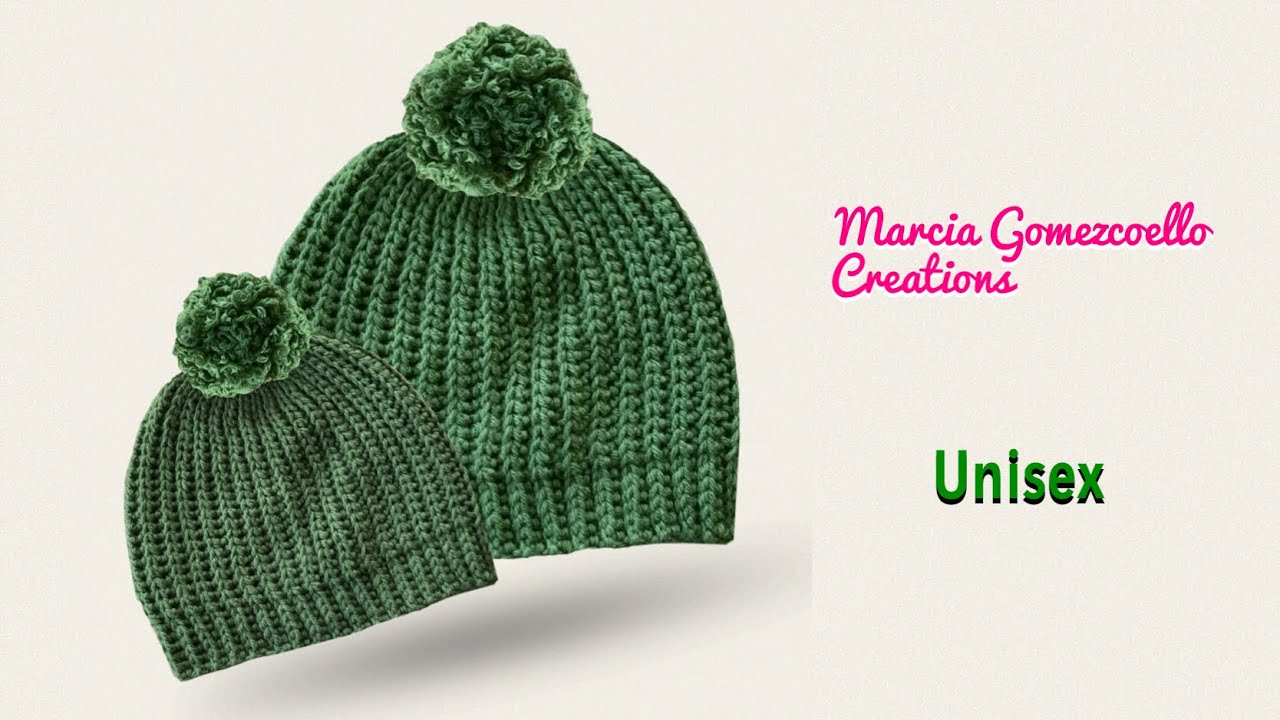GORRO Fácil y Rápido/ HOW TO CROCHET: Fast and Easy Crochet Beanie