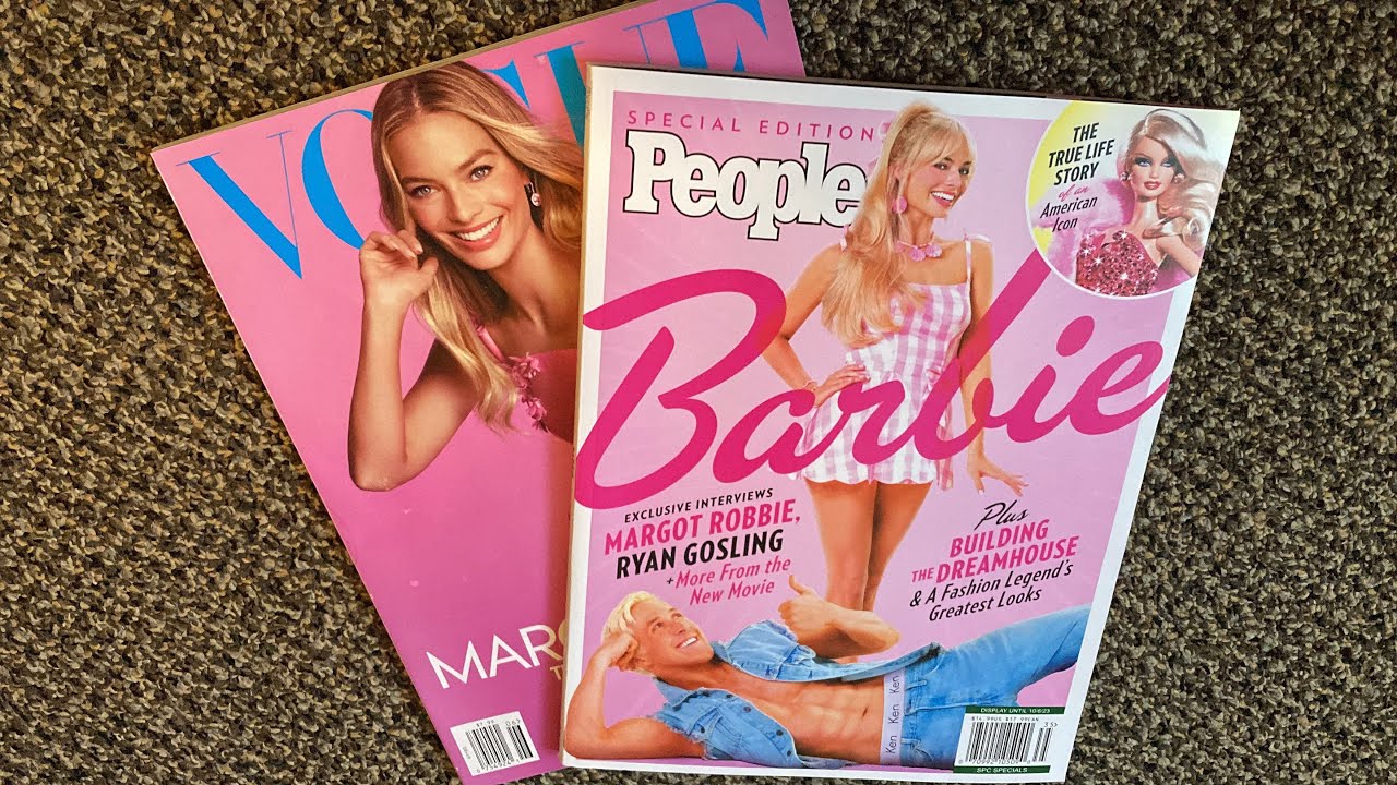 ASMR - Barbie magazine flip - People and Vogue magazines - whispered