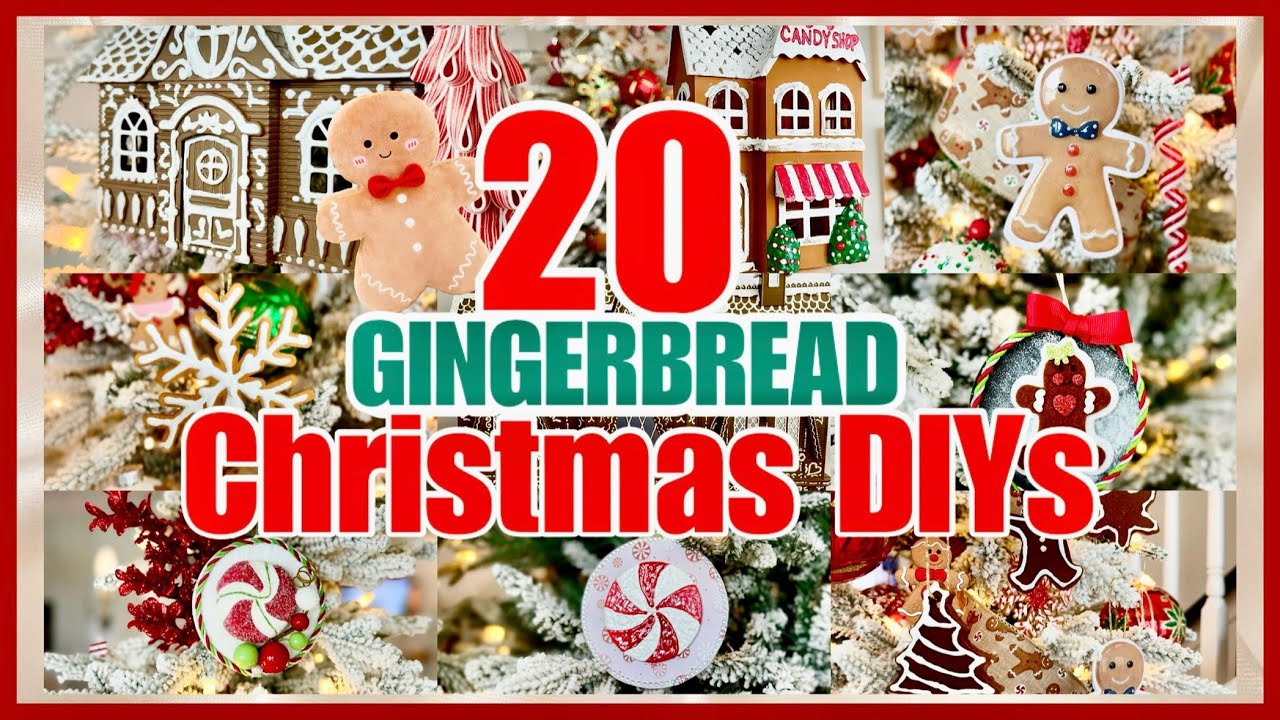 CHRISTMAS DIY DECOR  // GINGERBREAD DIY DECOR & DOLLAR TREE CHRISTMAS CRAFTS
