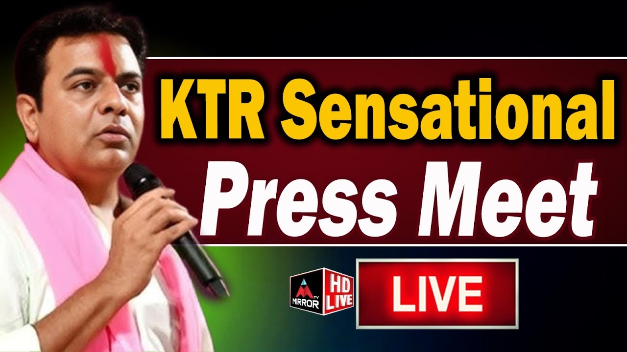 LIVE : KTR Sensational Press Meet | BRS MLAs Press Meet At Assembly Media Point | Mirror TV