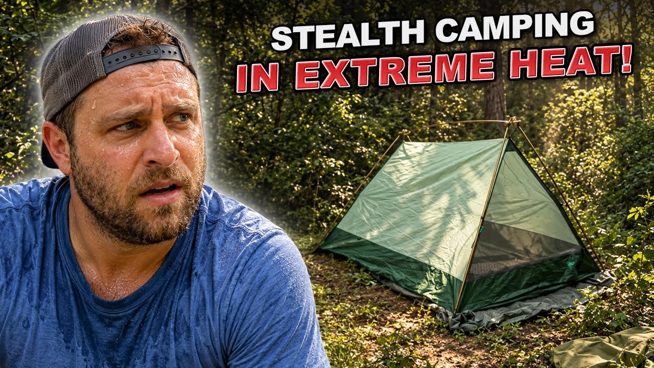 Camping in EXTREME Heat (Steak Mukbang)