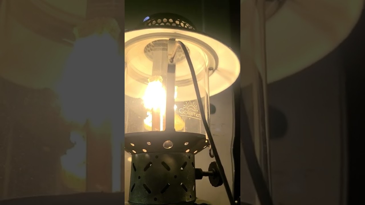 Vintage Coleman Lantern  B 1949 228D Camping in the rain