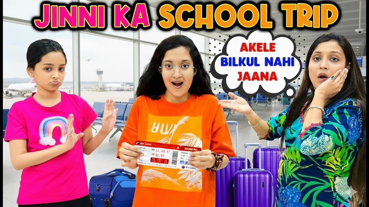 JINNI KA SCHOOL TRIP! 🚌🎒| Location Sunke Mummy Shocked! 😲💖 | Cute Sisters