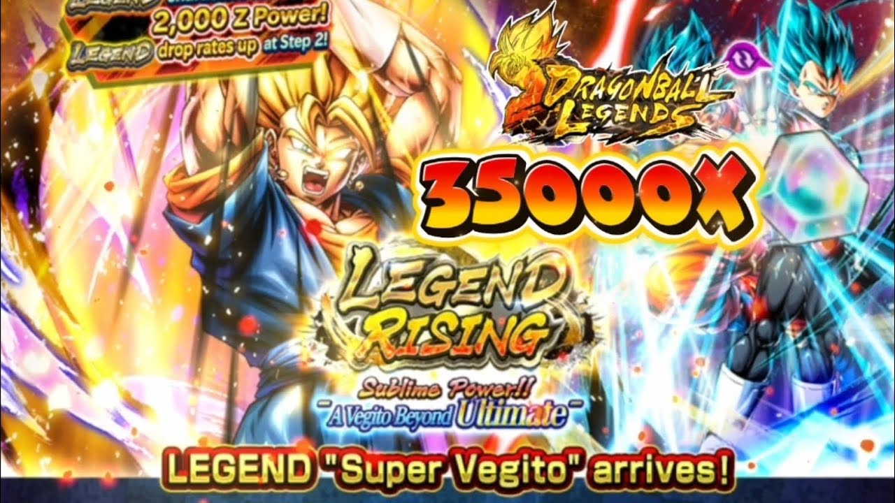 งบ 35000 เพชร ต้องจัด Super Vegito LR Gacha Super Vegito LR ! Dragon Ball Legends