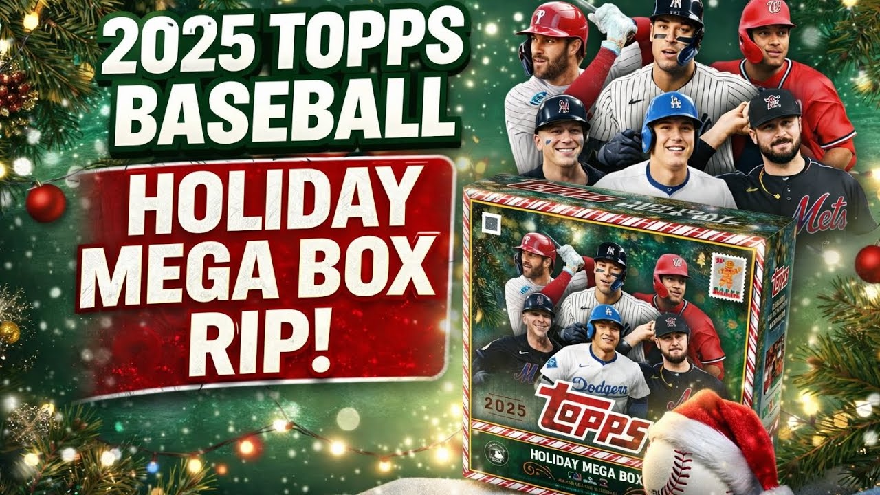 2025 topps baseball holiday mega box rip!!