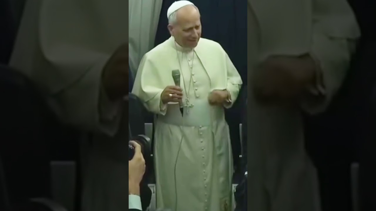 Even the Pope Has His Little Moments! 😊 | Pope Leo XIV #Shorts