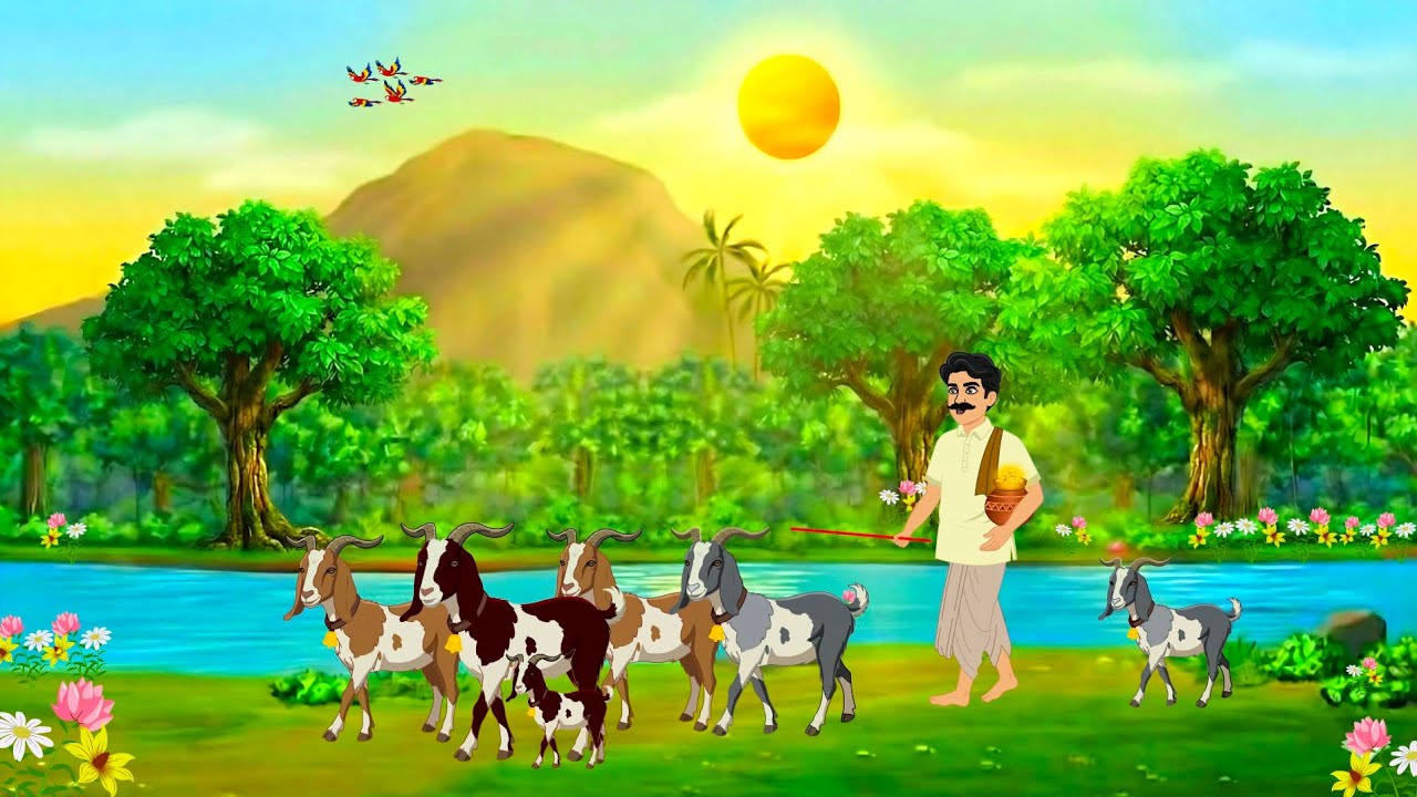 बुद्धिमान चरवाहा और बकरी का रहस्य | budhiman charwaha | kahani | moral story | story | cartoon