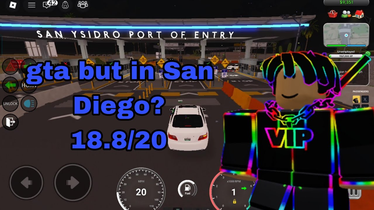 Gta but in San Diego? | San Diego border roleplay 