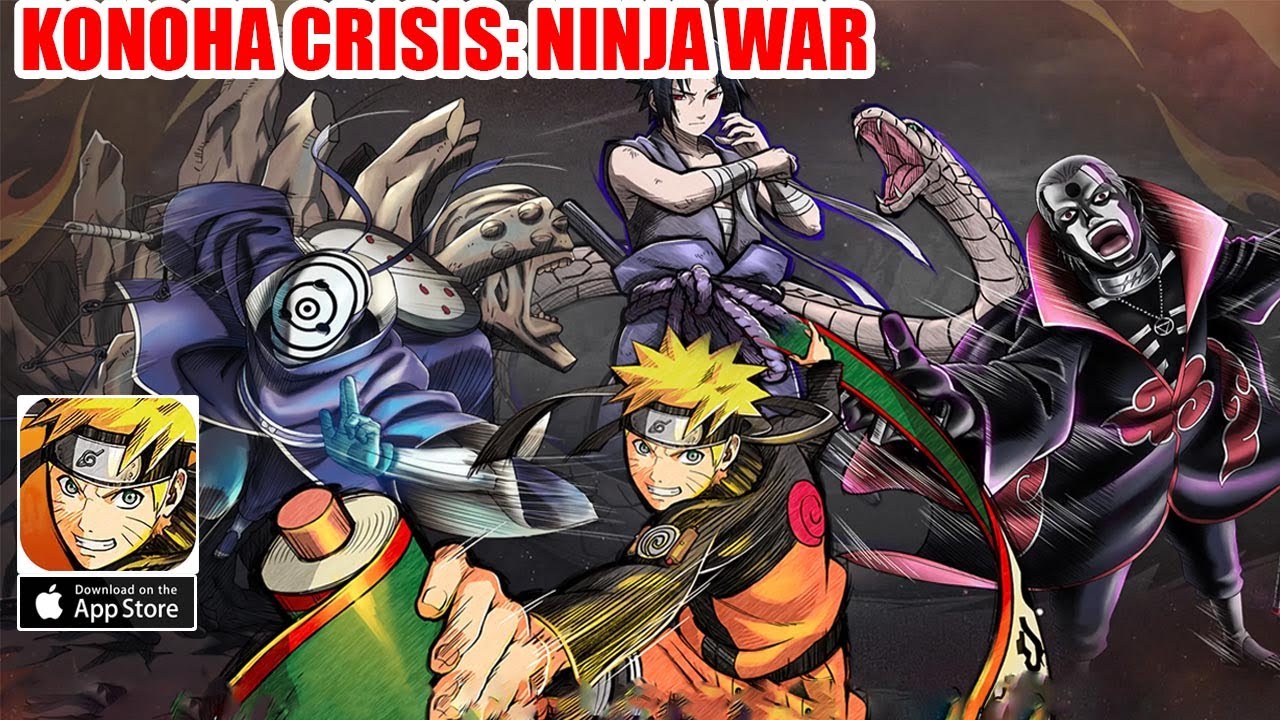 Konoha Crisis: Ninja War Gameplay - Naruto Action RPG iOS