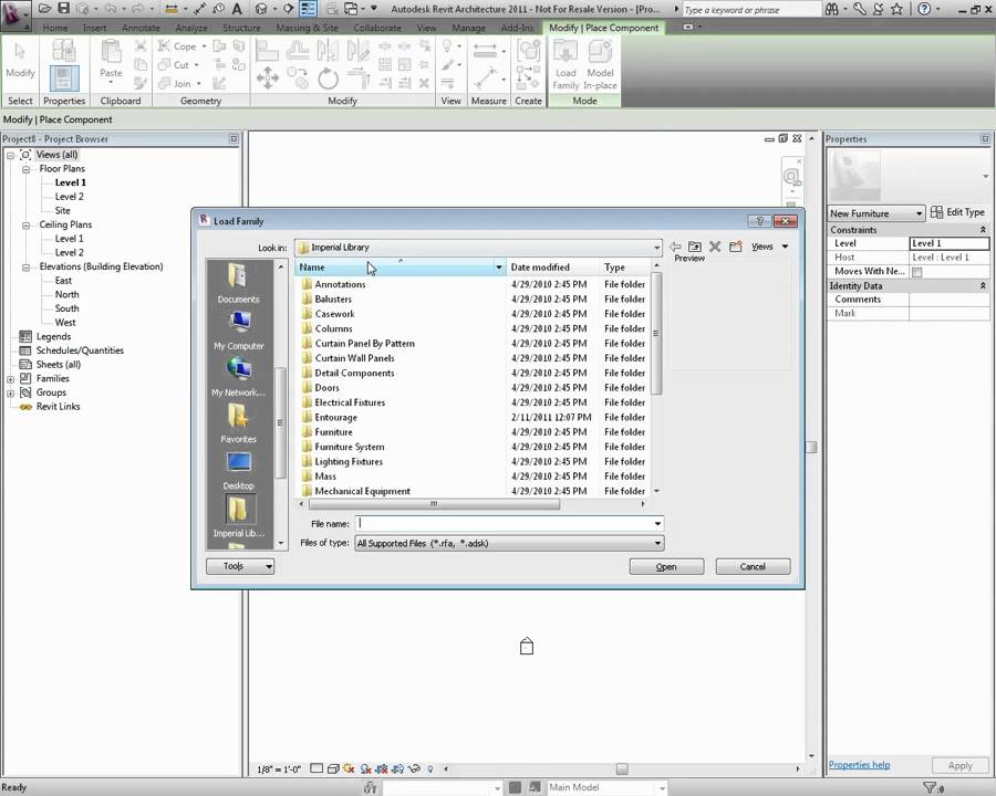 Revit - Families Nested and Shared