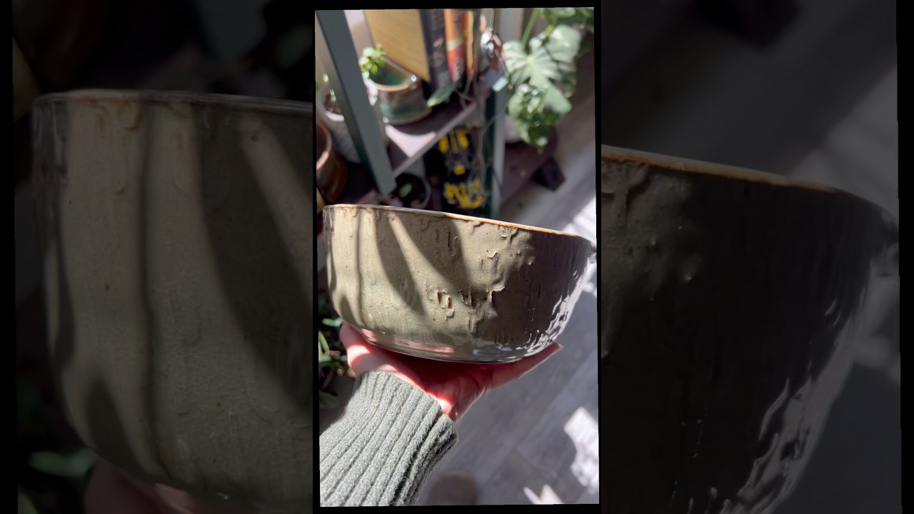 the largest garlic herb bowl i&rsquo;ve made! #functionalpottery #potterycrafts #handbuiltpottery #pottery