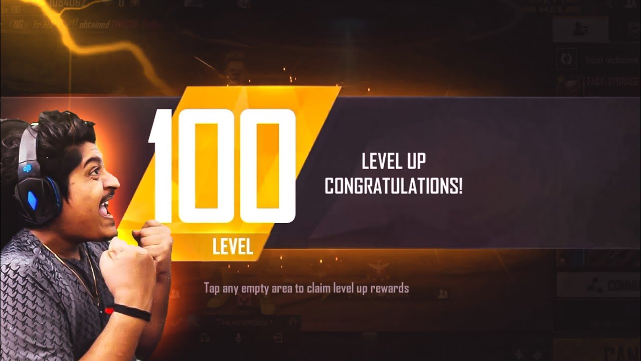 India Highest Level Player in Free Fire // 100 level thunderbolt 🔥❣️ // FREE FIRE 🔥