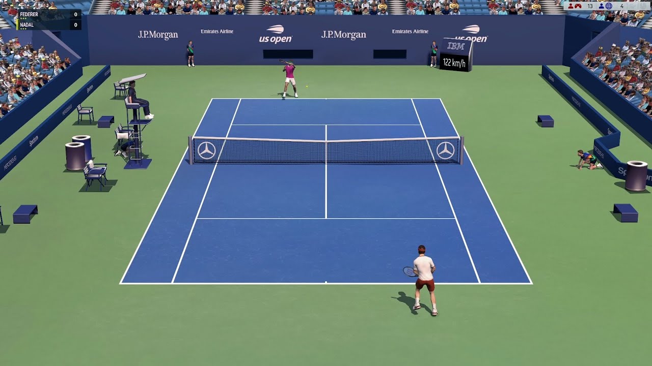 Full Ace Tennis Simulator - Roger Federer vs Rafael Nadal - UPDATE 1.15.17 - PC Gameplay
