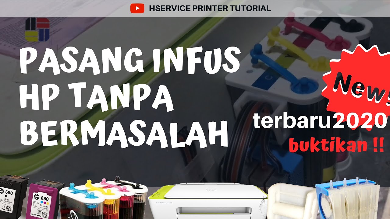 CARA PASANG INFUS PRINTER HP DESKJET INK ADVANTAGE 2135 DLL- RAHASIA MODIFIKASI TERBARU 2020 !!