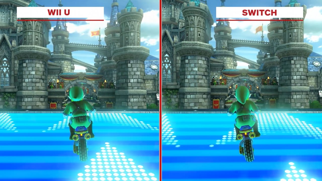 Mario Kart 8: Deluxe Graphics Comparison - Wii U vs. Switch