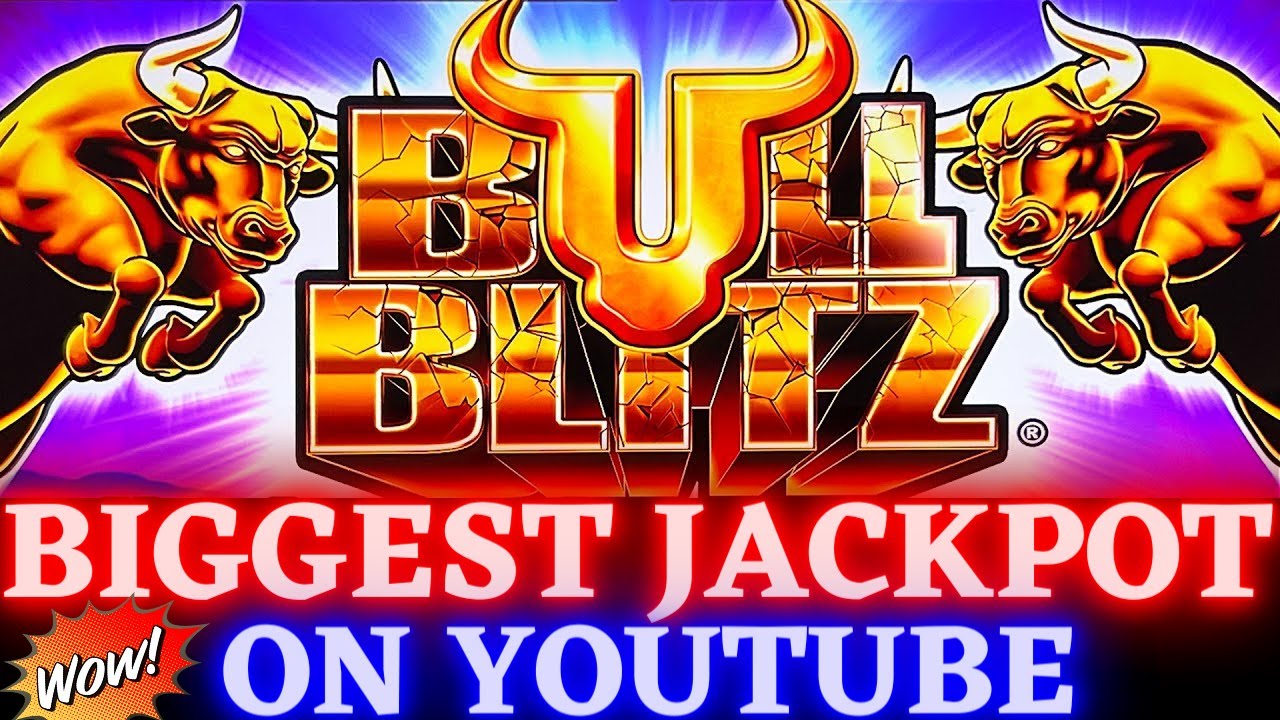 BIGGEST JACKPOT Ever On YOUTUBE Bull Blitz Slot Machine in LAS VEGAS BABY
