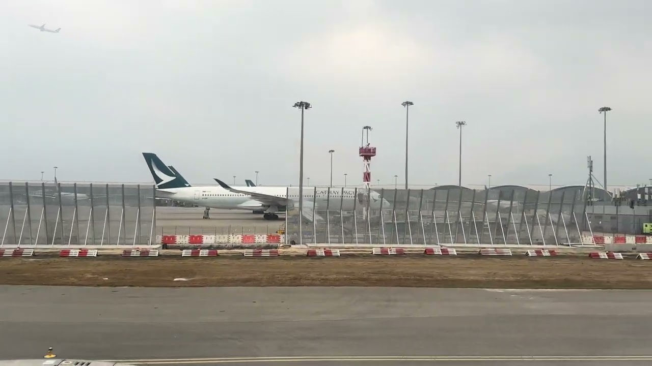 Cathay Pacific CX512 Airbus A321Neo engine start ,push back and taxing