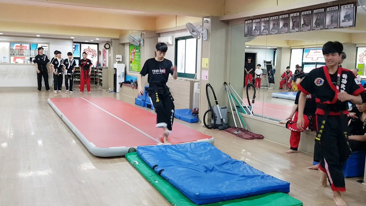 특공무술 연합수련 중 체조영상