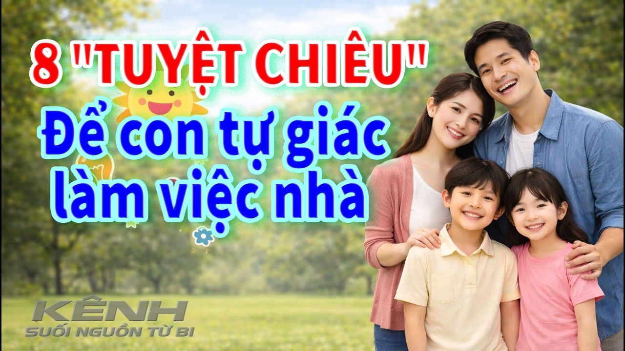 8 Tuyệt Chiêu để con tự giác làm việc nhà - KÊNH Suối Nguồn Từ Bi