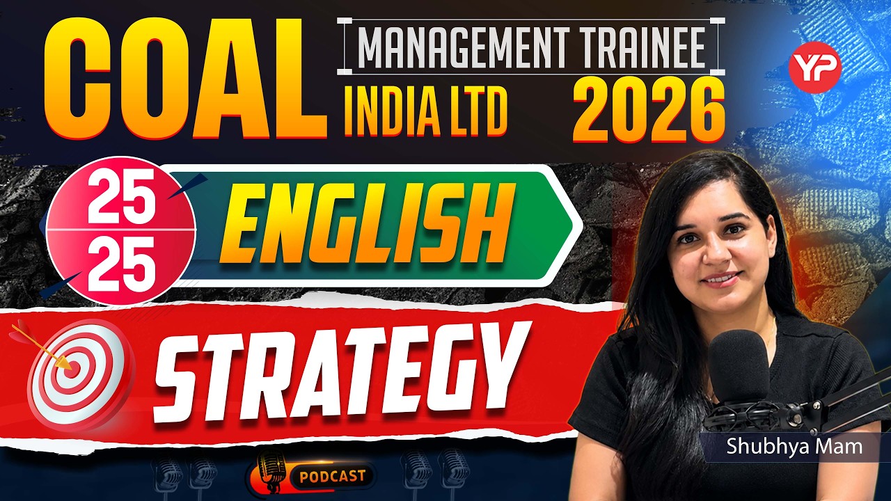 25/25 Marks Strategy to score in English | CIL Management Trainee Recruitment 2026
