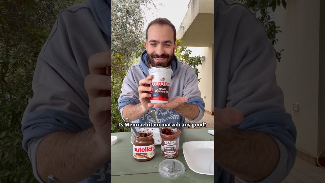 Have you tried Memrachit on matzah? 🤔⬇️Edited by: @weazelsenpai #passover #matzah #ממרחית #מצה