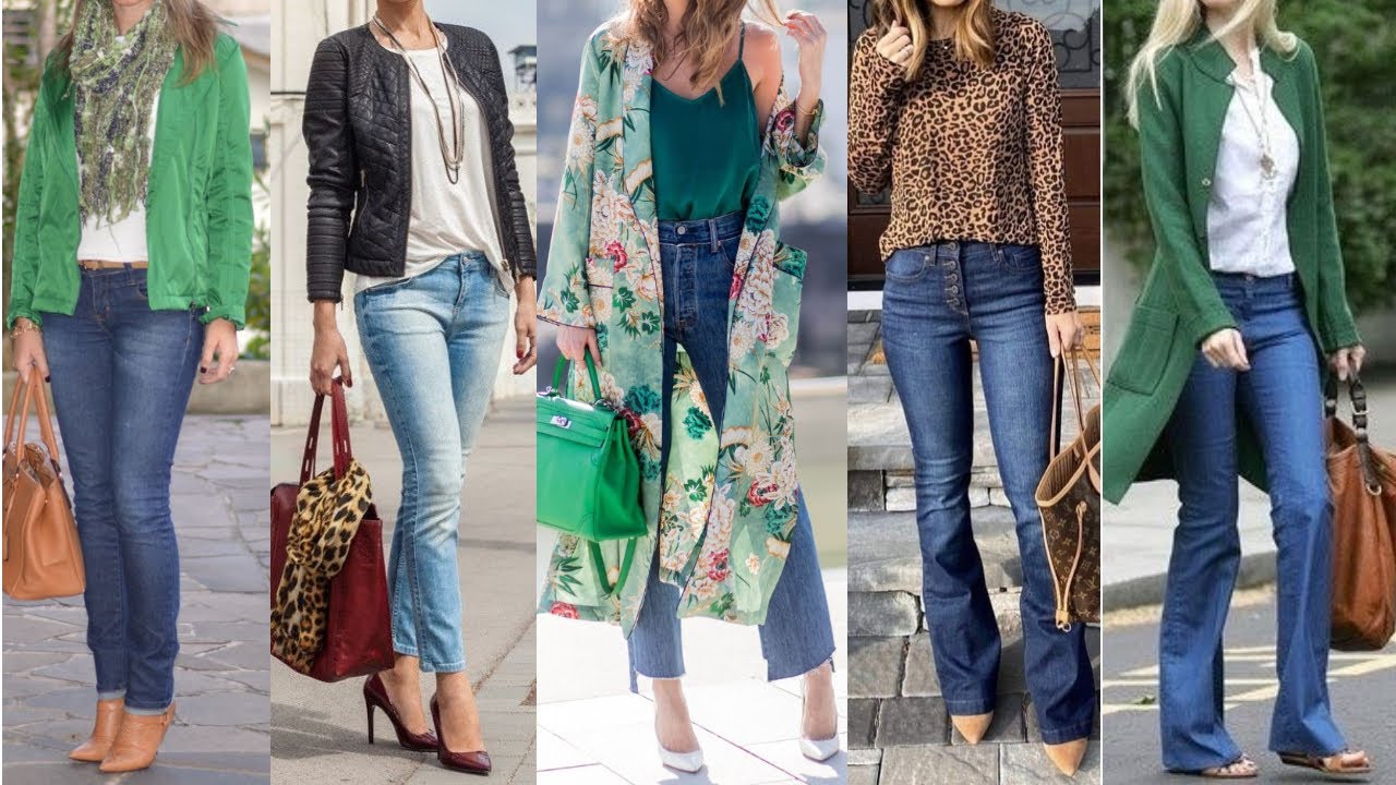 LOOKS CASUALES y TAMBIEN ELEGANTES con PANTALONES VAQUEROS