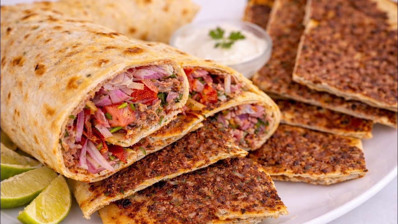 Arayes Recipe | Easy Grilled Lebanese Pita with Spiced Meat