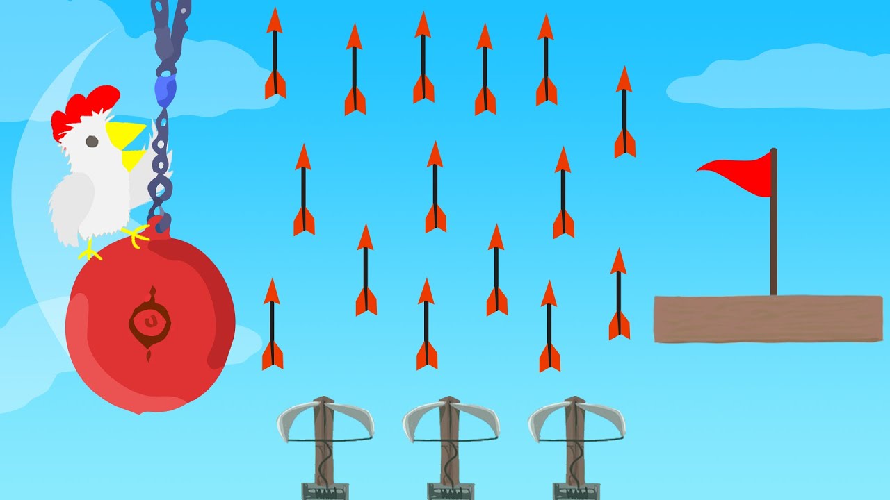 SURVIVE The ARROW TRAP! (Ultimate Chicken Horse)