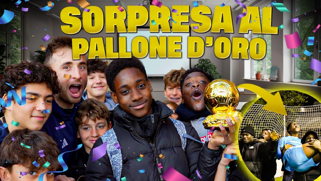 HO CONSEGNATO IL PALLONE D’ORO A PETER NELLA SUA SCUOLA!😱 MEGA SORPRESA!!🎉🎉