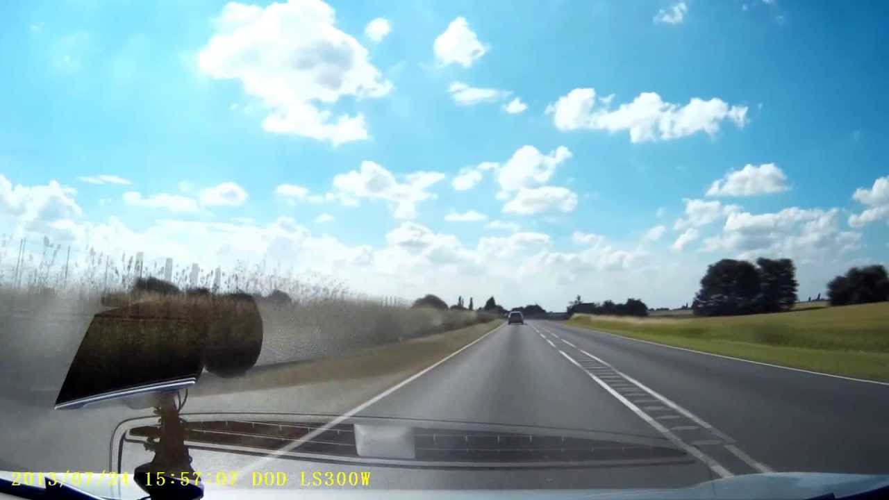 Driving From Boston, UK to Nottingham, UK (Car Dashboard Camera) 4x Speed