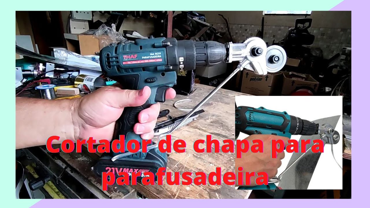 Cortador de chapas para parafusadeira - EP189