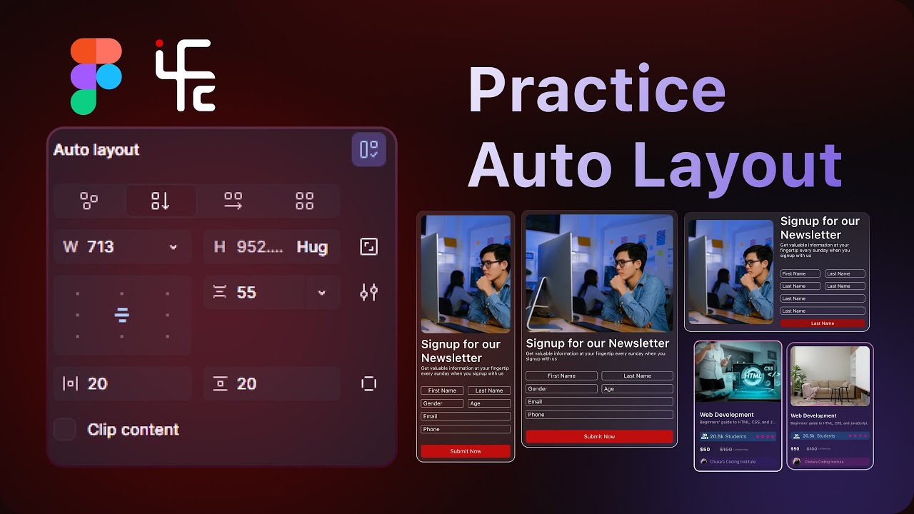 Practice Auto Layout in Figma: Build Responsive Designs Easily