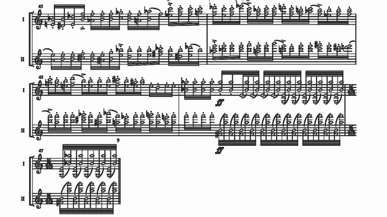 Nikolas Sideris - Anger and Depression I for violin duet [with score]