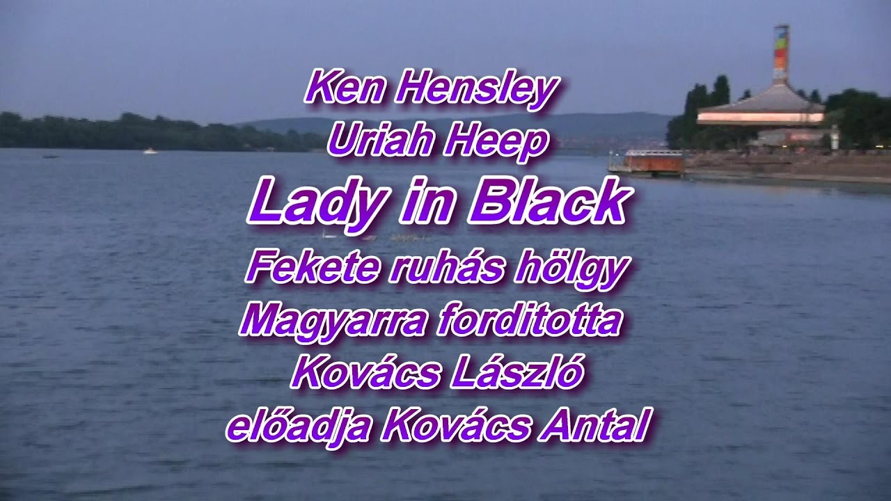 Lady in black -Fekete ruhás hölgy
