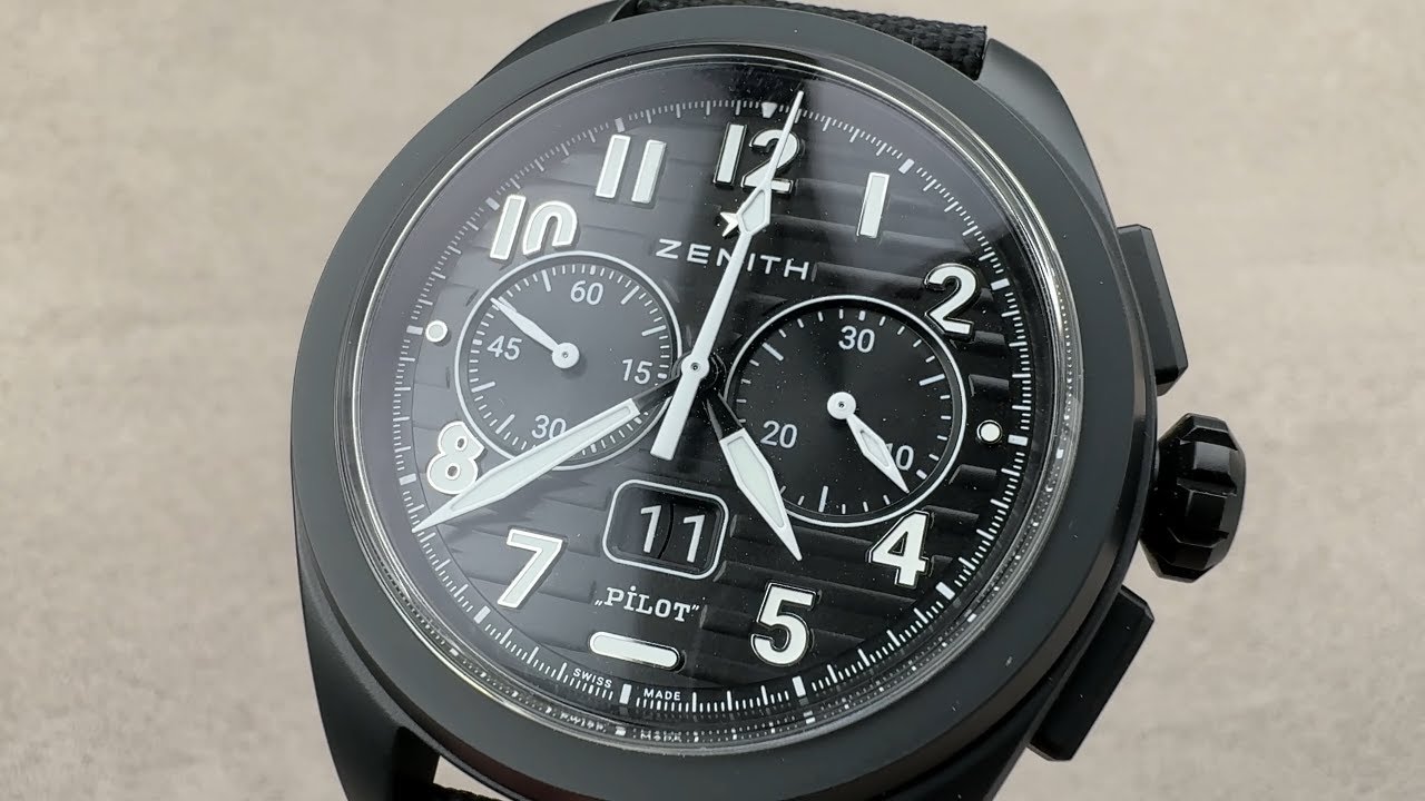 Zenith Pilot Big Date Flyback Chronograph (49.4000.3652/21.I001) Zenith Watch Review