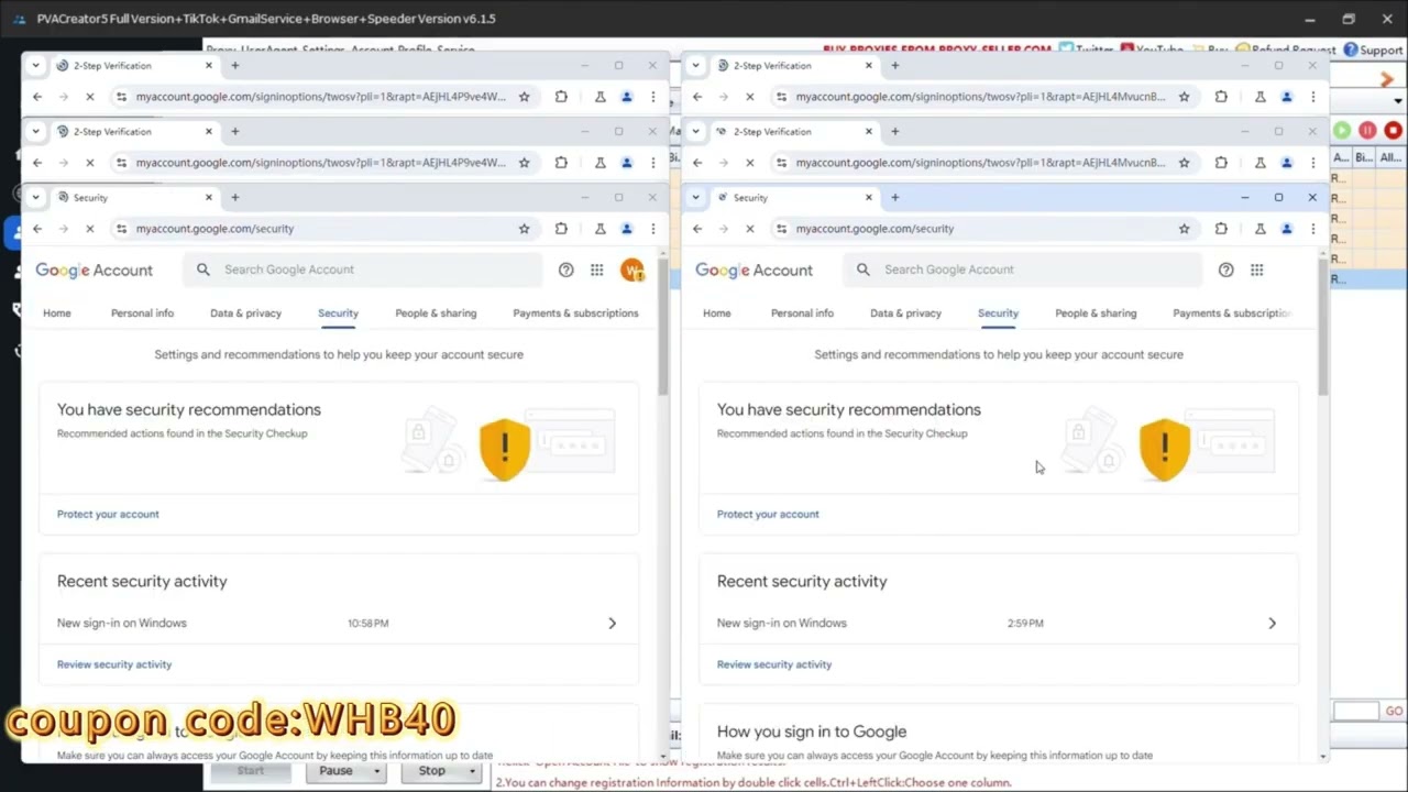 PVACreator, Best Account Creator｜Register Bulk Gmail Accounts Automatically｜Two -Step Verfication