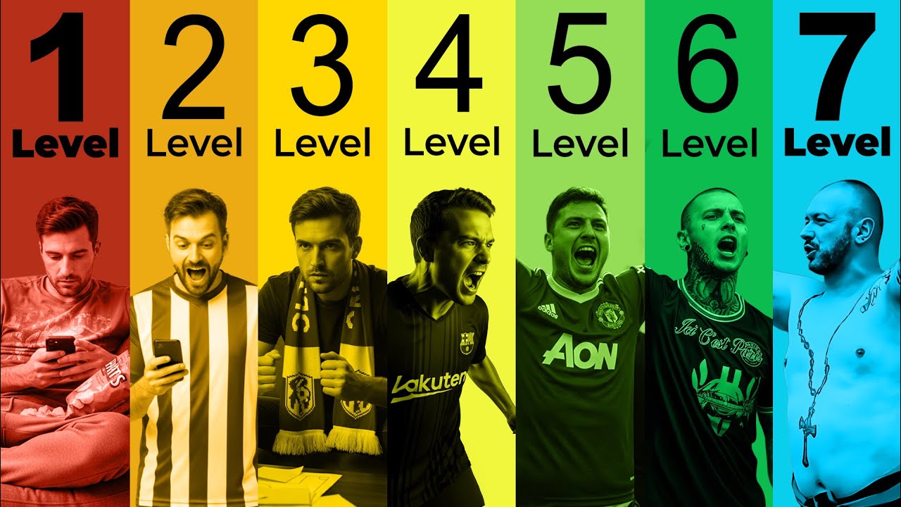 The 7 Levels of a Football Fan