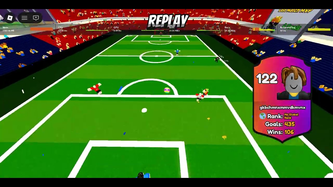 Roblox Team Soccer 3v3: Random match 9-6