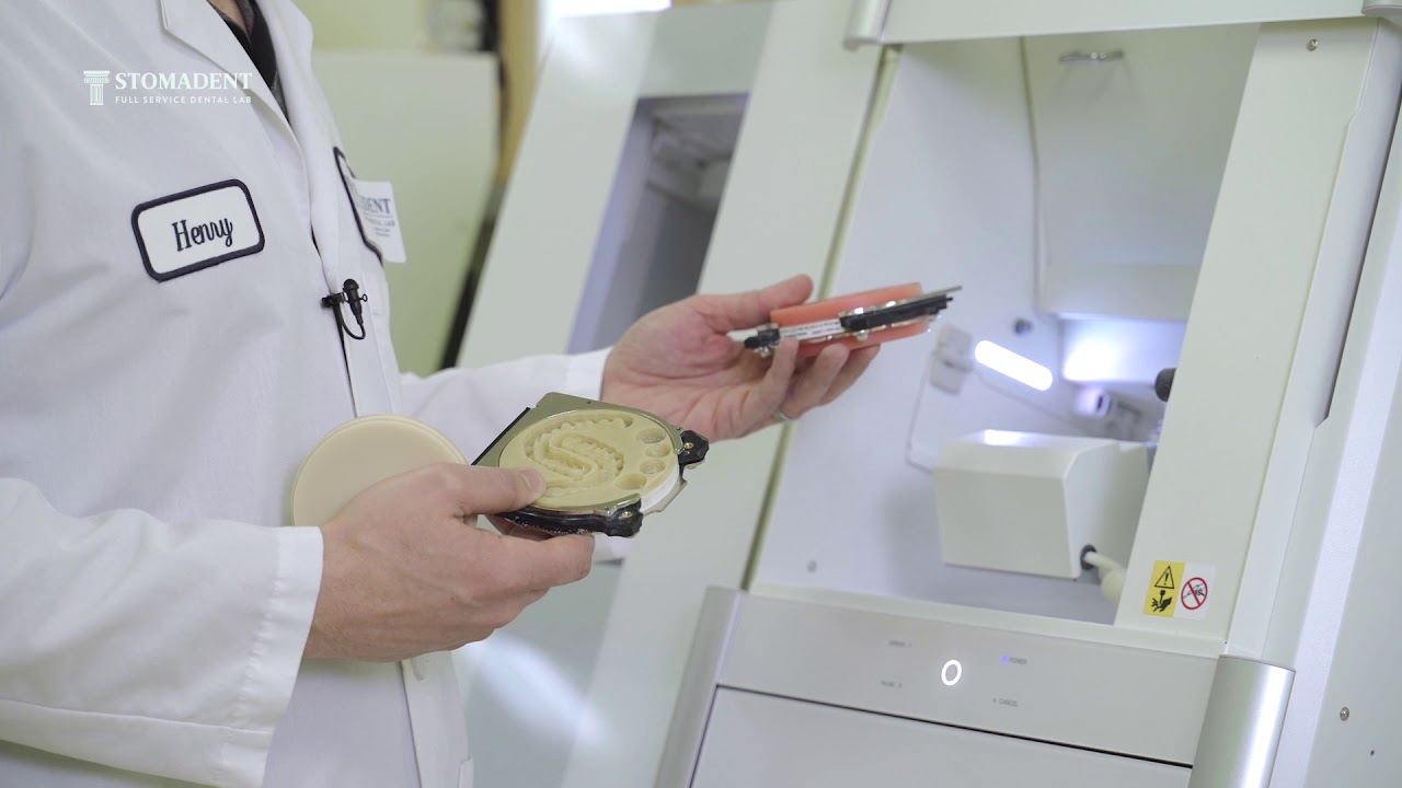 Roland Digital 3D Milling DWX-520Ci for Acetal Resin Partials and Dentures at Stomadent Dental Lab
