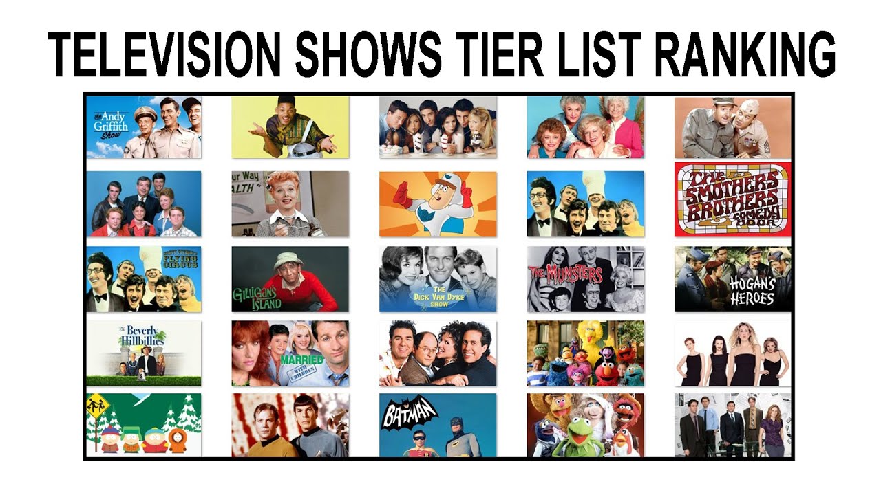 TELEVISION SHOWS TIER LIST RANKING
