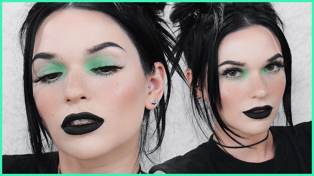 SPRING GOTH Pop Of Neon Green Tutorial