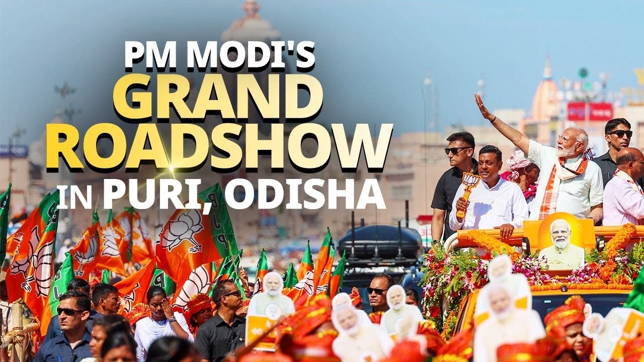 LIVE: PM Modi's roadshow in Puri, Odisha today | Lok Sabha Election 2024