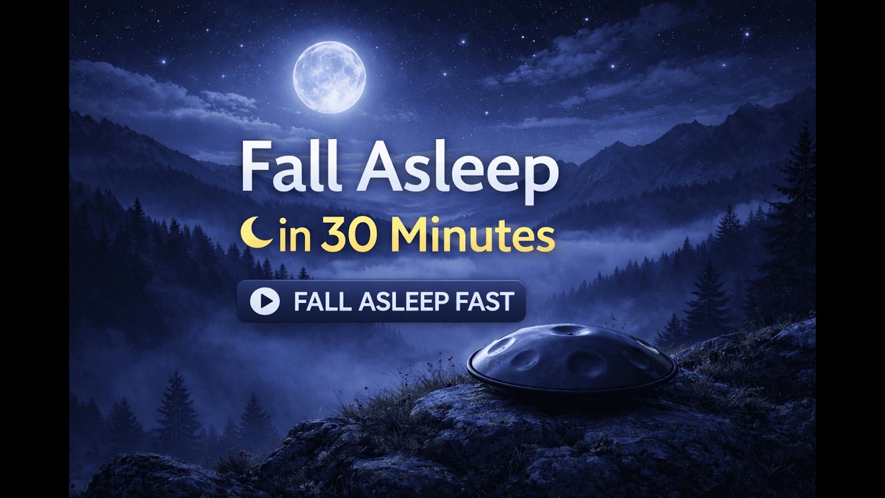 Fall Asleep in 30 Minutes 🌙 Deep Sleep Music | Calm Hang Drum