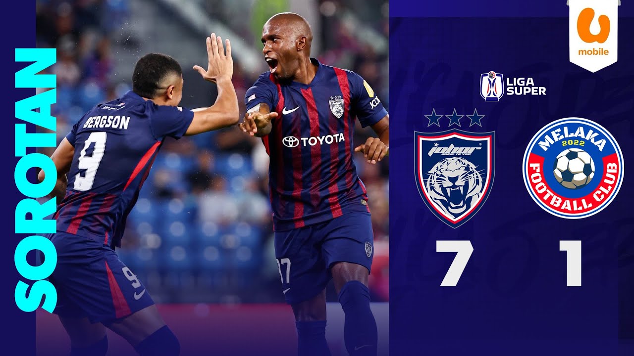 Johor Darul Ta'zim 7 - 1 Melaka FC | Sorotan Liga Super 2025/26