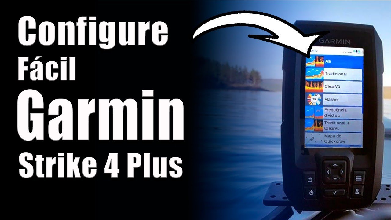 Configurações do SONAR GARMIM STRIKE 4 PLUS COM GPS