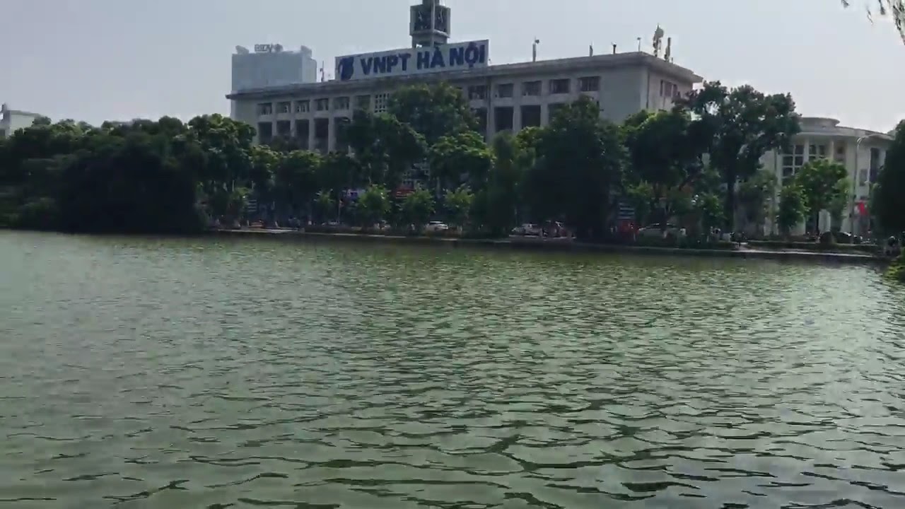 Turtle Tower on Hoan Kiem Lake in Hanoi, Vietnam