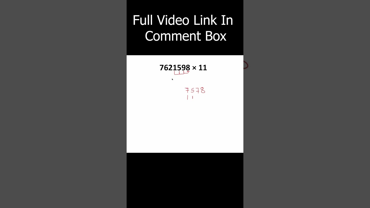11 Multiply Tricks | Any Number Multiply by 11 | Maths Tricks | #vedicmaths #tricks #shorts